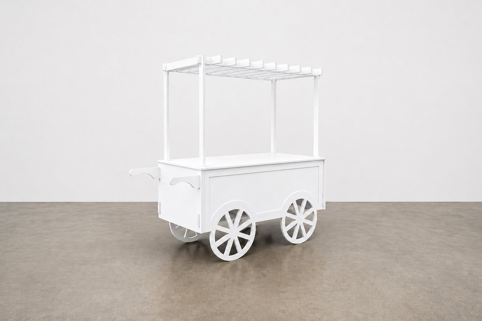 Clikt collapsible candy cart set up as a market stall with canopy