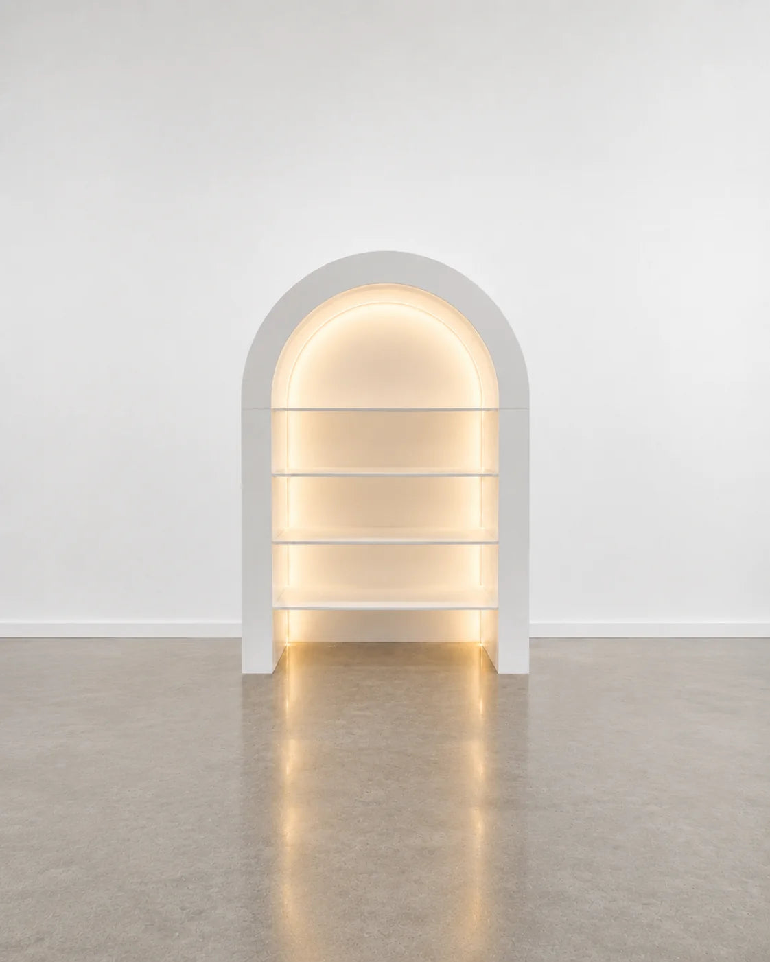 3D Arched Display Shelf with LED Lighting – Event & Retail Display