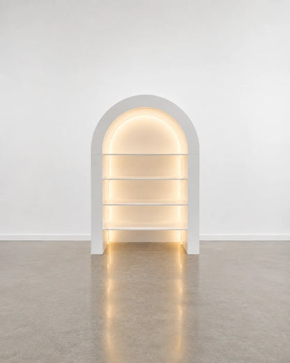 3D Arched Display Shelf with LED Lighting – Event & Retail Display