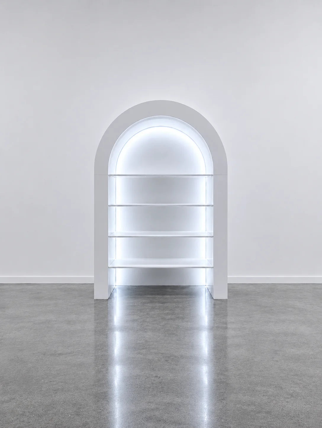 3D Arched Display Shelf with LED Lighting – Event & Retail Display