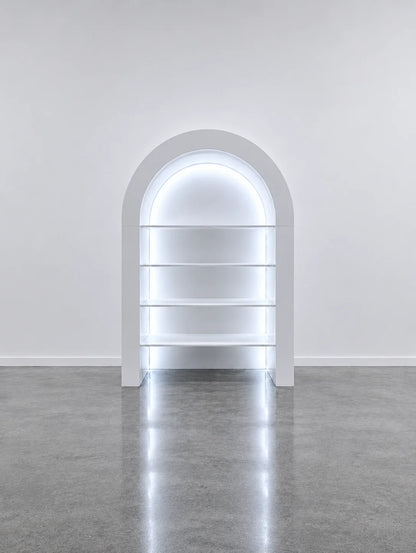 3D Arched Display Shelf with LED Lighting – Event & Retail Display