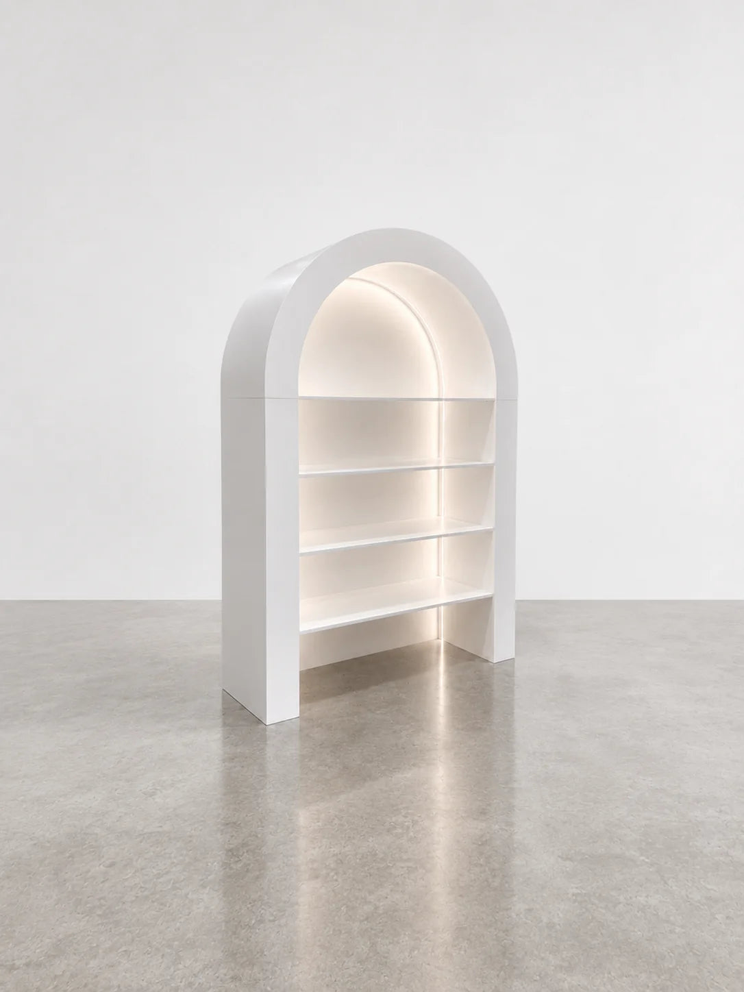 3D Arched Display Shelf with LED Lighting – Event & Retail Display