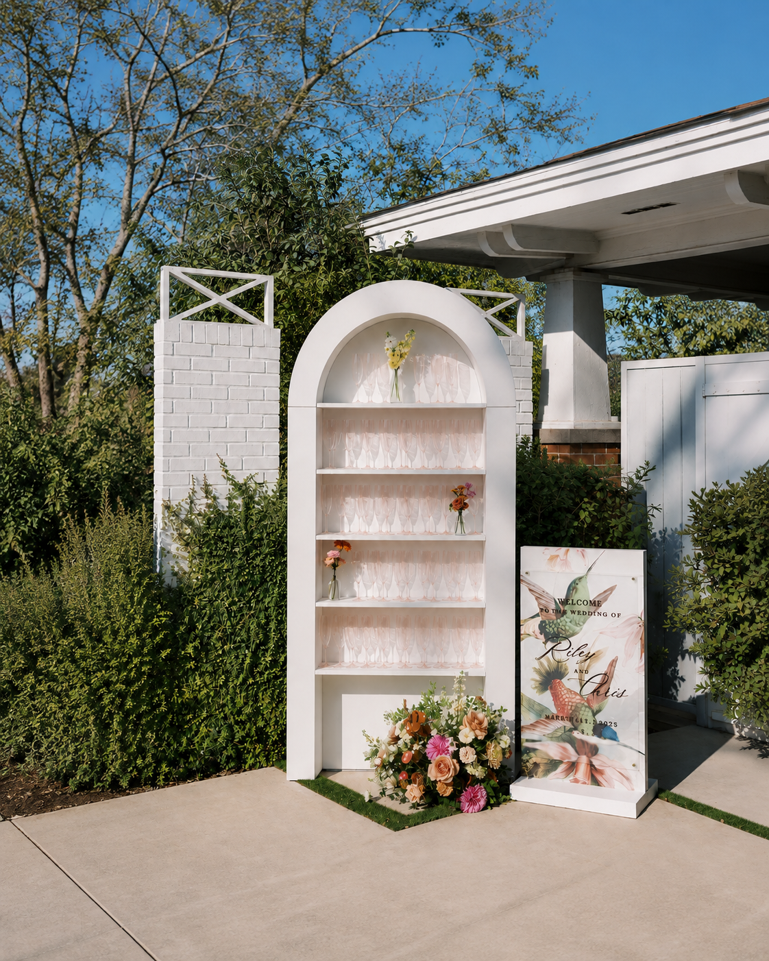 3D Arched Display Shelf with LED Lighting – Event & Retail Display