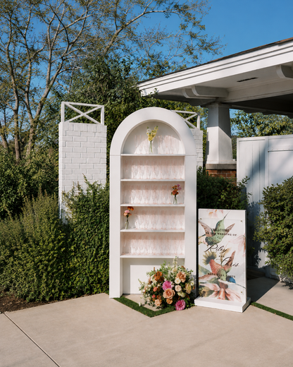 3D Arched Display Shelf with LED Lighting – Event & Retail Display