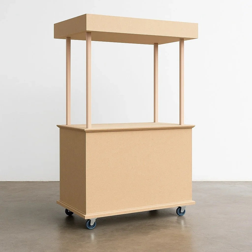 Mobile Bar Cart - Collapsible Drink Service Cart