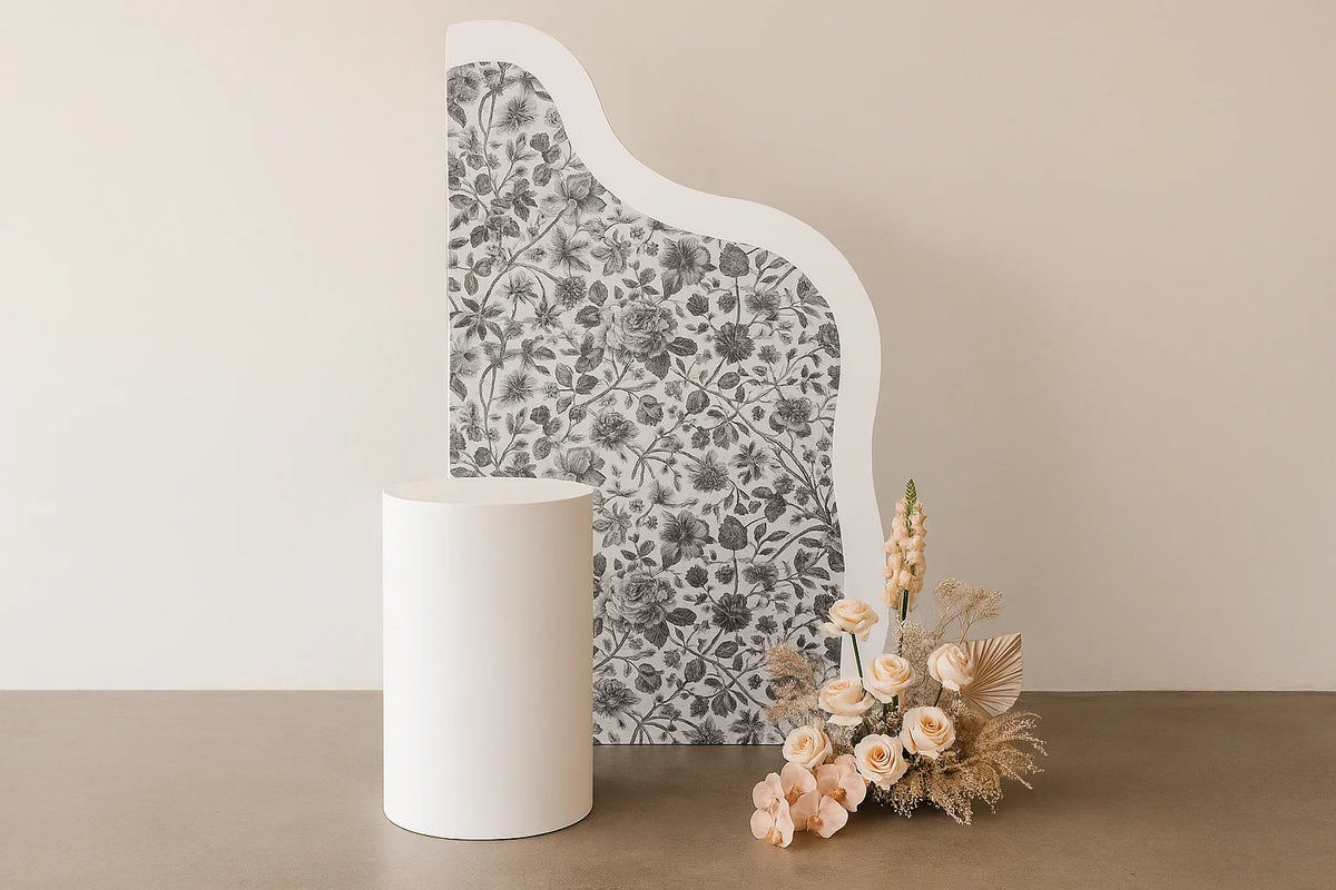 Side Wave Backdrop - Collapsible Organic Curve Media Wall & Event Display