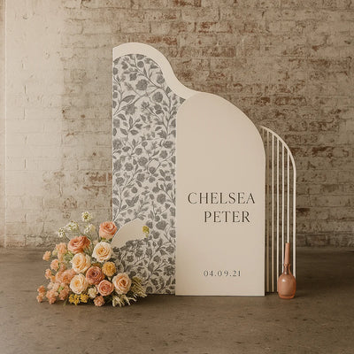 Side Wave Backdrop - Collapsible Organic Curve Media Wall & Event Display
