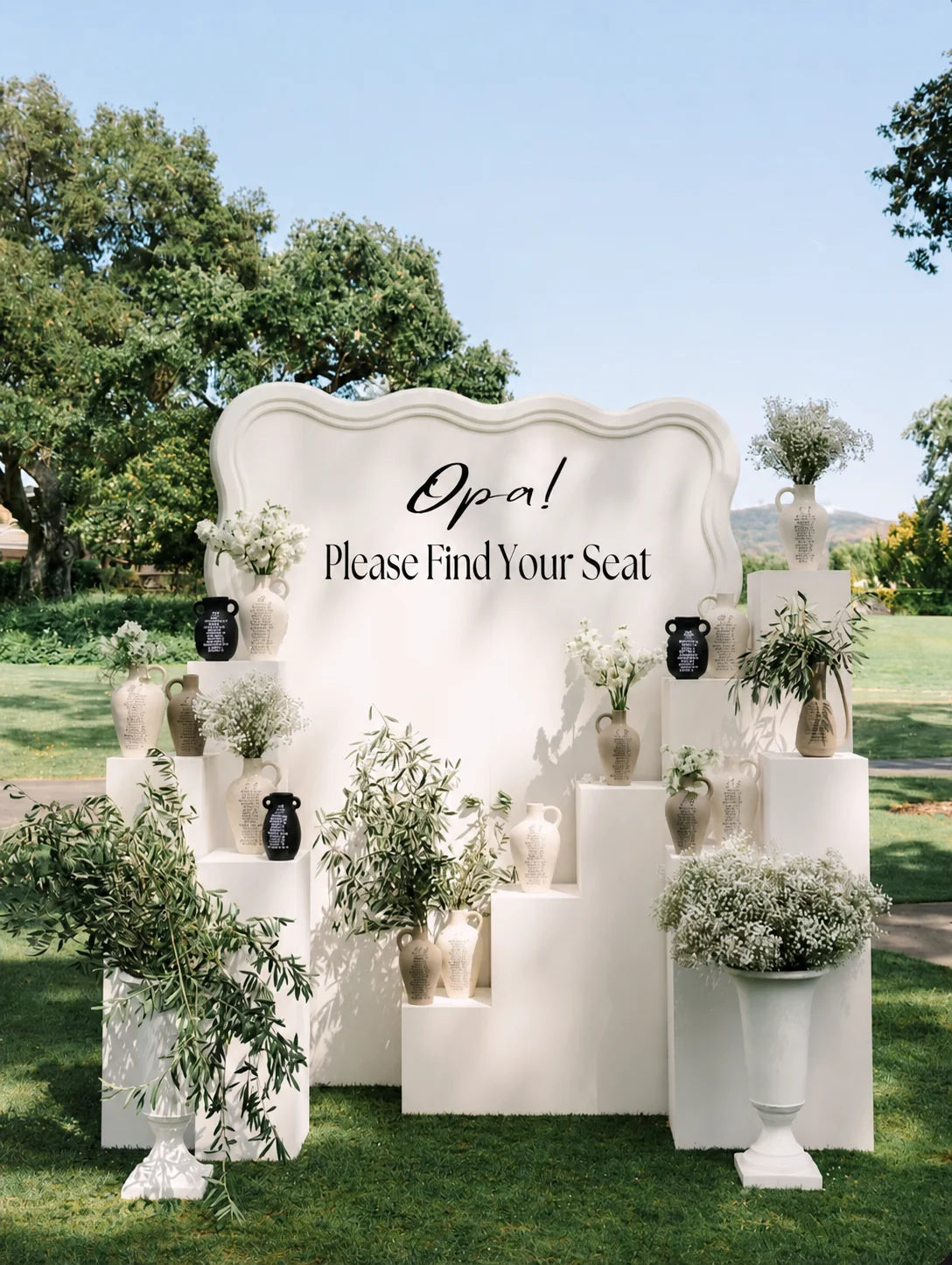 Wave Backdrop - Collapsible Scalloped Cake & Photo Event Wall