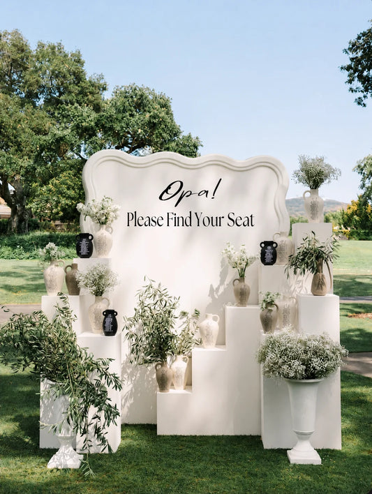 Wave Backdrop - Collapsible Scalloped Cake & Photo Event Wall
