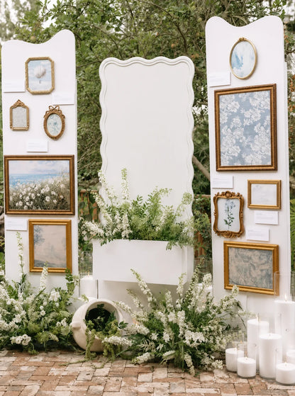Wave Backdrop - Collapsible Scalloped Cake & Photo Event Wall