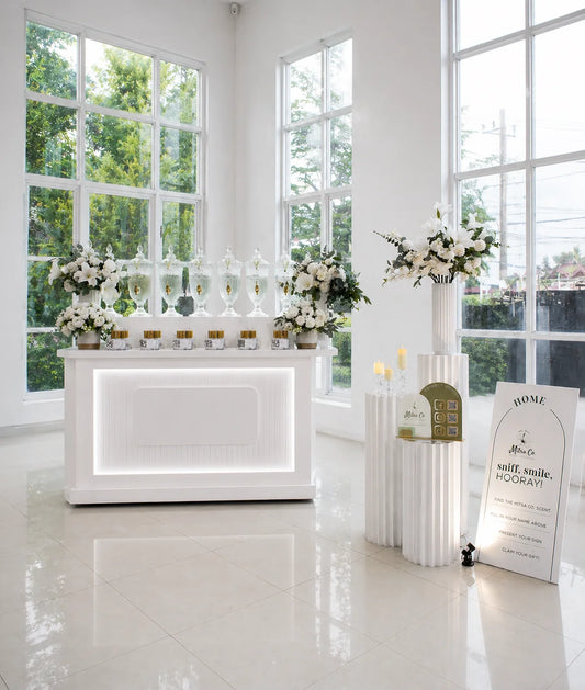 Illuminated V-Groove Event Bar - Collapsible LED Brand Activation Cart