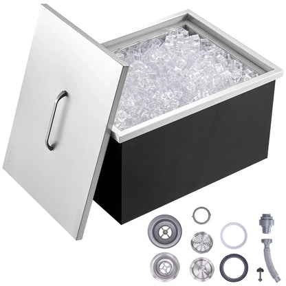 Drop-in Ice well | 20"L x 14"W x 12"H