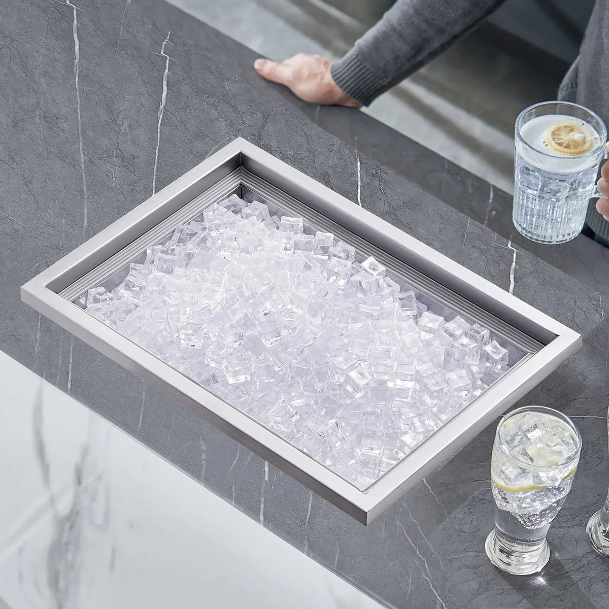 Drop-in Ice well | 20"L x 14"W x 12"H