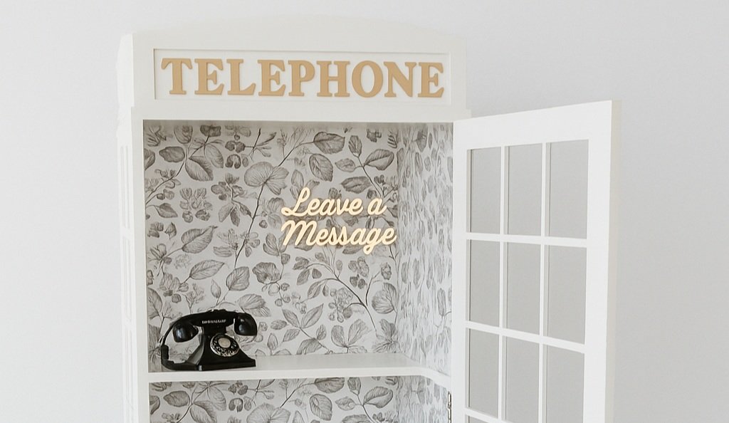 Collapsible Telephone Booth – Audio Guestbook Booth