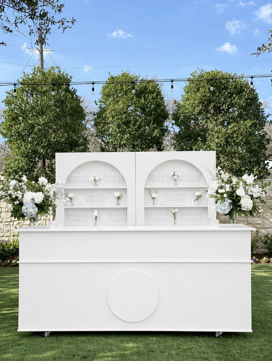 Collapsible Mobile Bar & Cocktail Event Cart