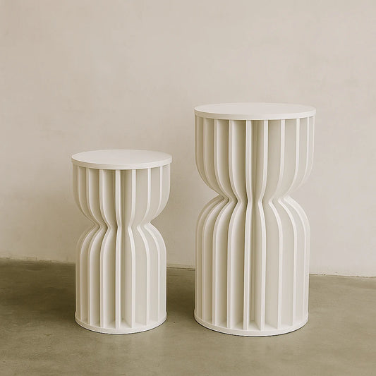 Hourglass Event Plinth - Modern Display Pedestal