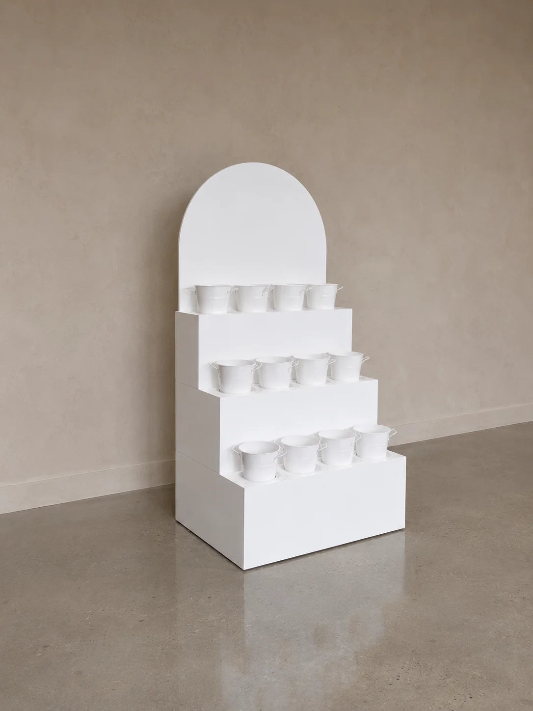 Tiered Flower Display Stand – Arched Event & Retail Floral Display