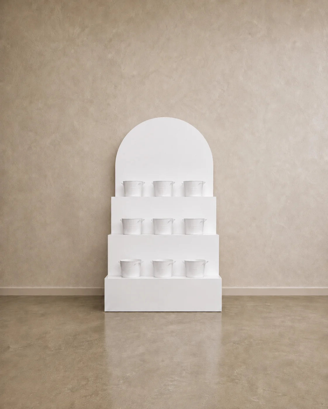 Tiered Flower Display Stand – Arched Event & Retail Floral Display
