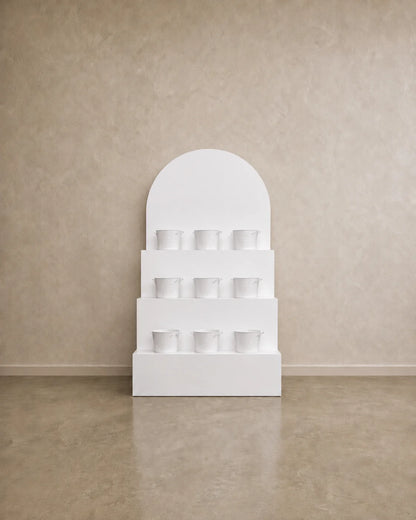 Tiered Flower Display Stand – Arched Event & Retail Floral Display