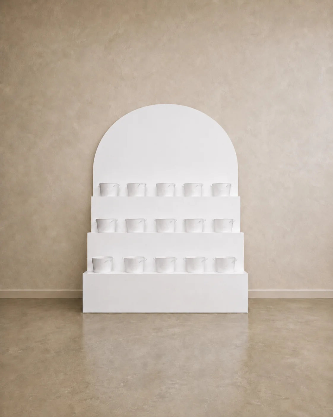 Tiered Flower Display Stand – Arched Event & Retail Floral Display