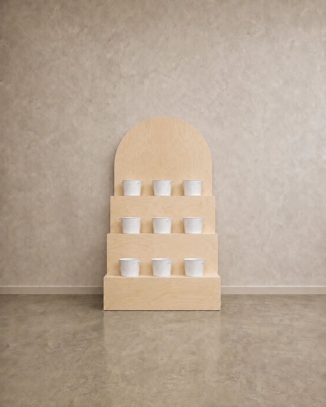 Tiered Flower Display Stand – Arched Event & Retail Floral Display