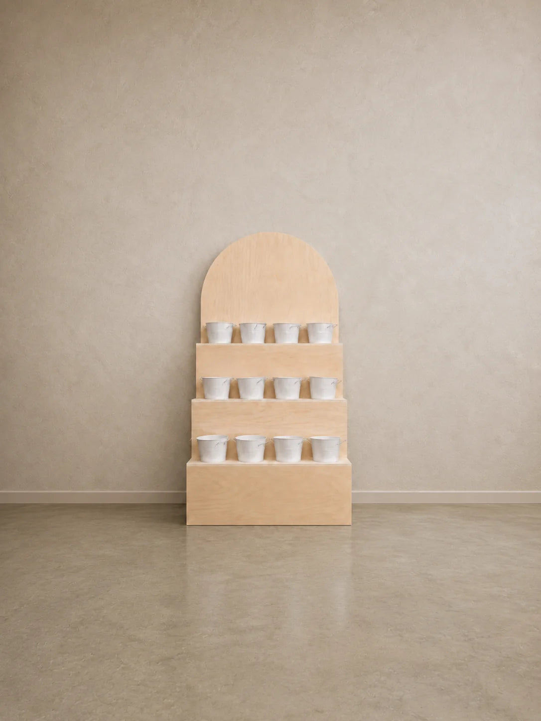 Tiered Flower Display Stand – Arched Event & Retail Floral Display