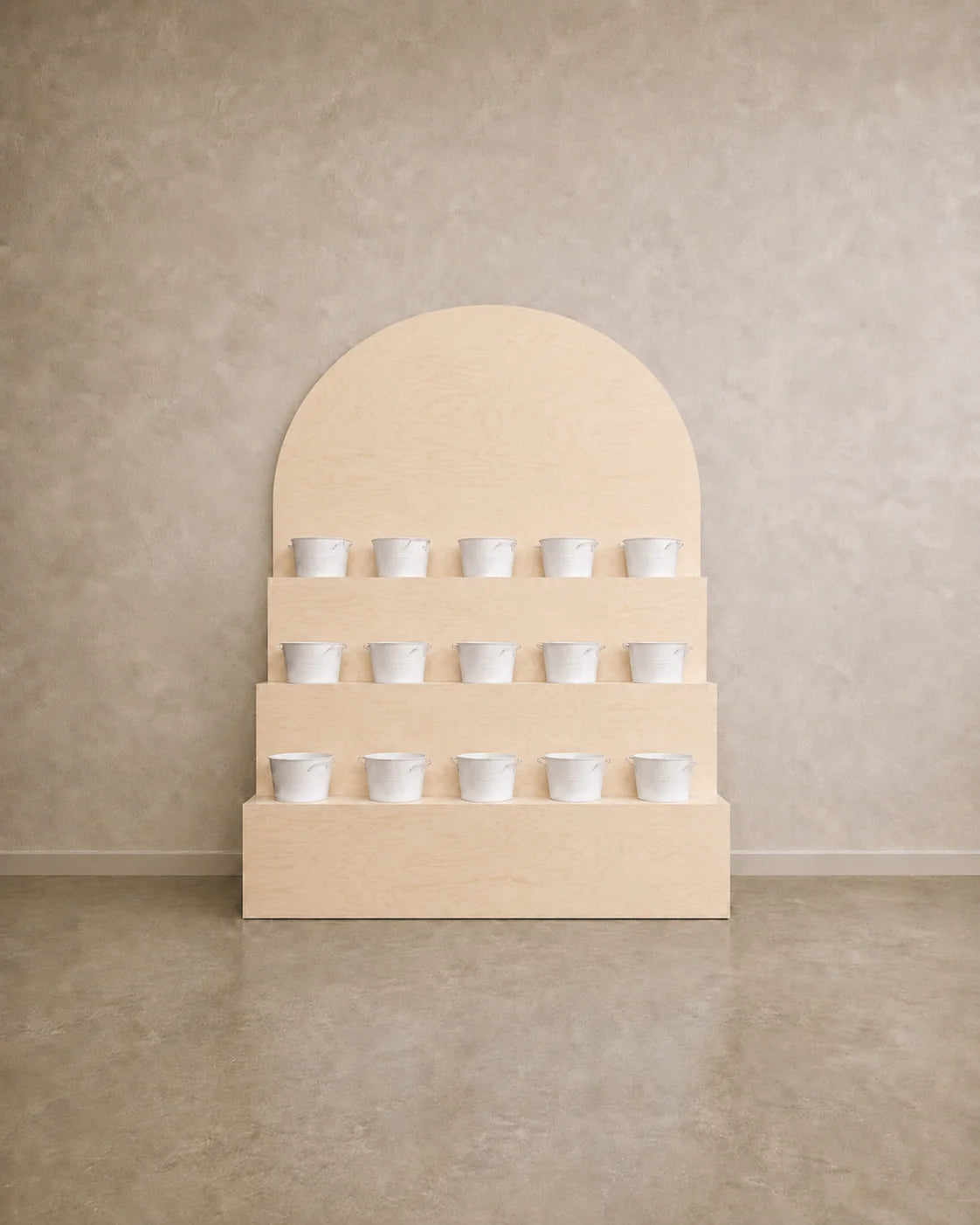 Tiered Flower Display Stand – Arched Event & Retail Floral Display