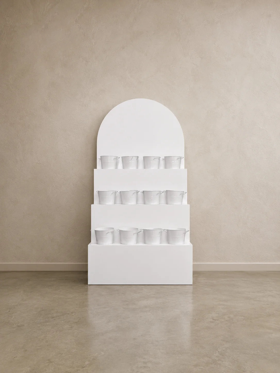 Tiered Flower Display Stand – Arched Event & Retail Floral Display