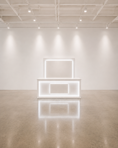 Illuminated V-Groove Activation Display - Collapsible LED Brand Activation Display
