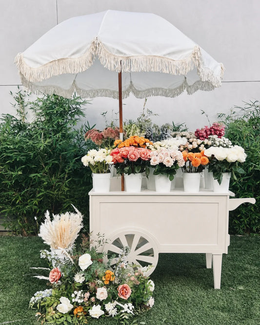 Arched Flower Cart - Collapsible Mobile Floral Bar & Pop-Up Flower Stall