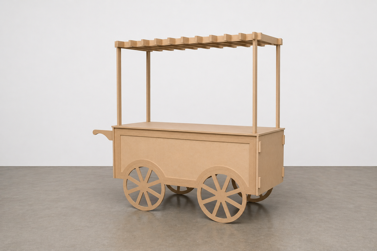 Collapsible Candy Cart | Portable Market Stall with Canopy